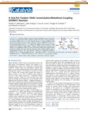 A One-Pot Tandem Olefin Isomerization/Metathesis