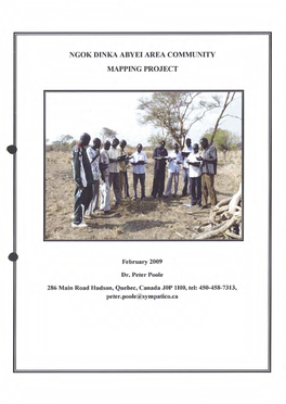 Ngok Dinka Abyei Area Community Mapping Project