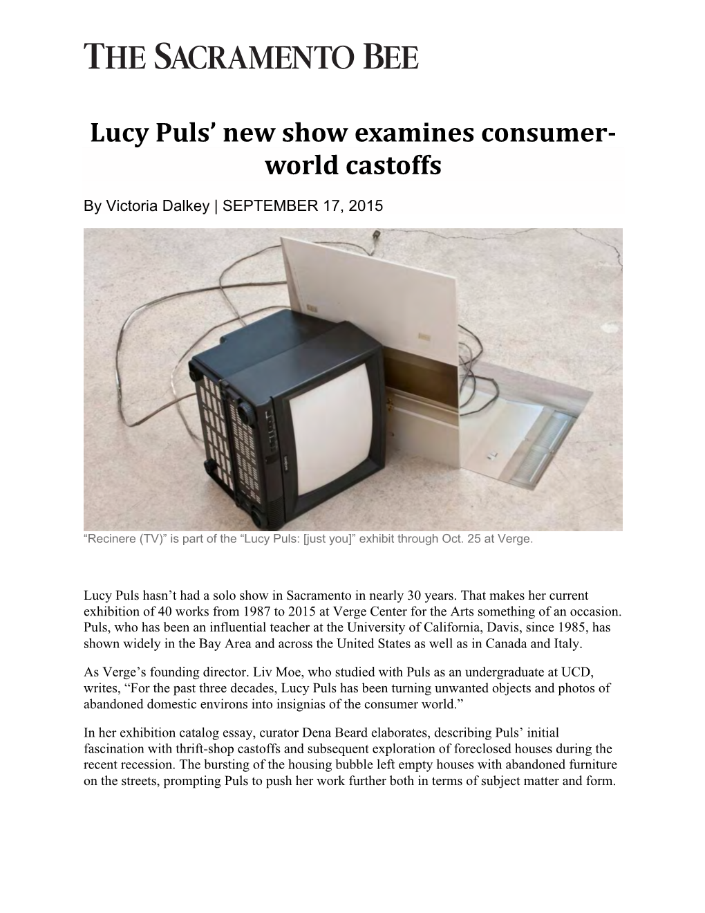 Lucy Puls' New Show Examines Consumer