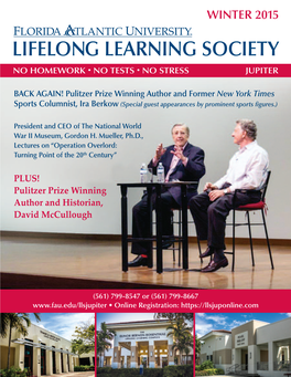 Lifelong Learning Society in Jupiter Has Presented Lectures, Courses, Concerts and More to Our Community