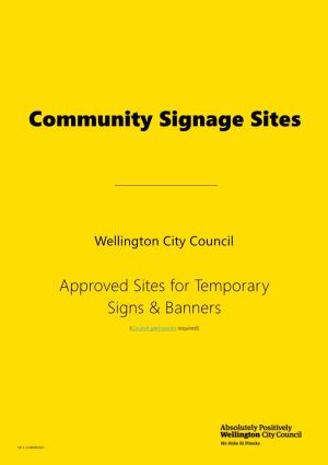 Community Signage Sites