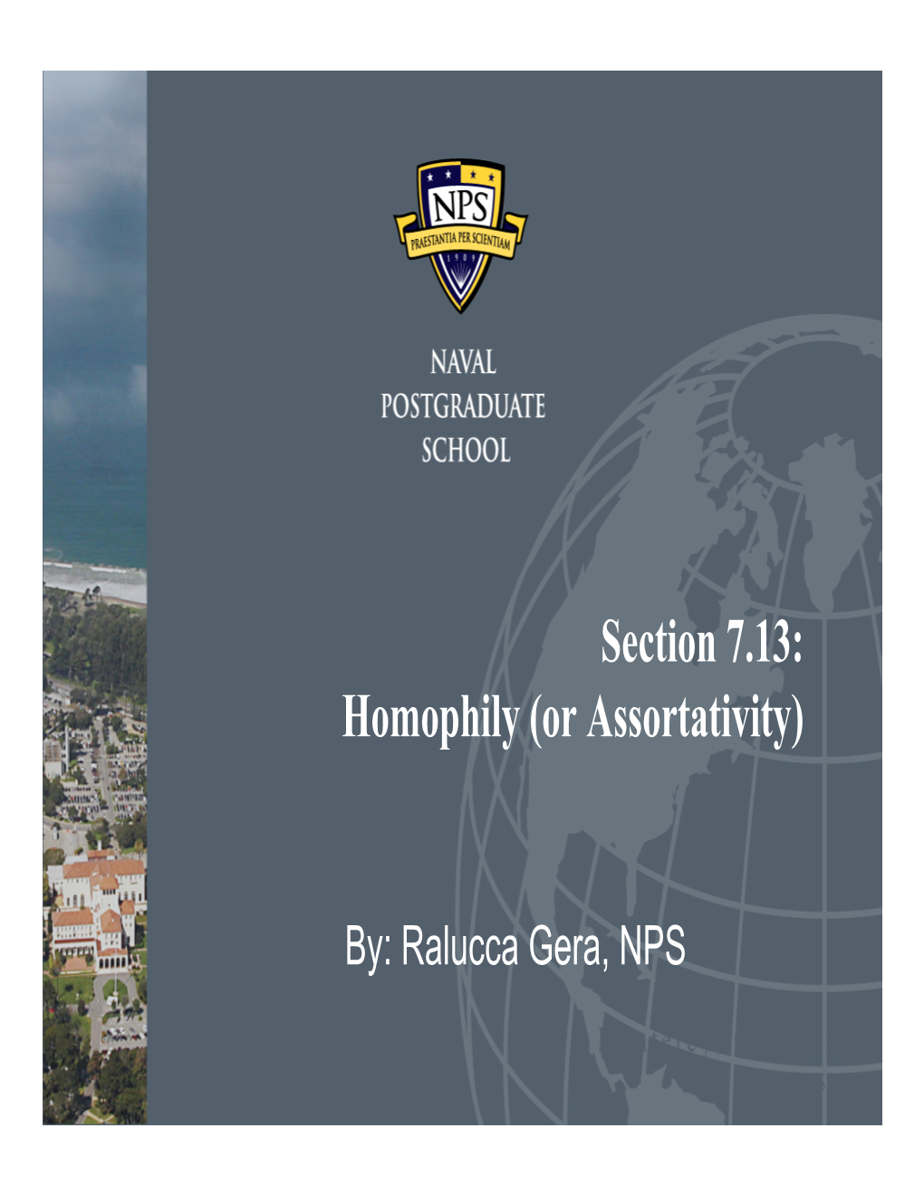 Section 7.13: Homophily (Or Assortativity)