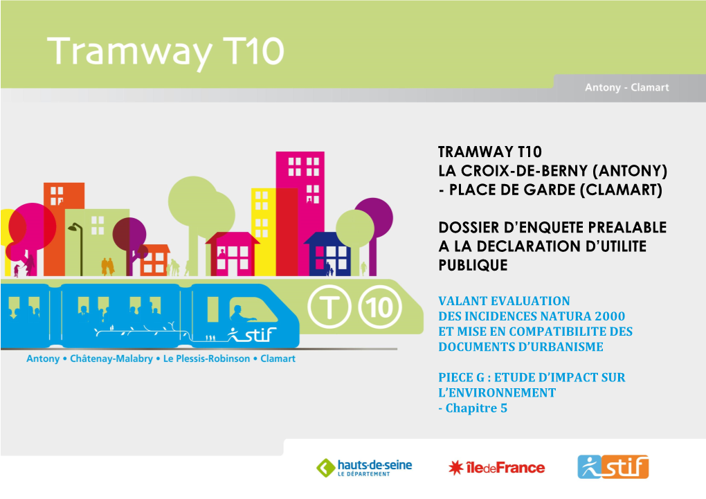 Tramway T10 La Croix-De-Berny (Antony) - Place De Garde (Clamart)