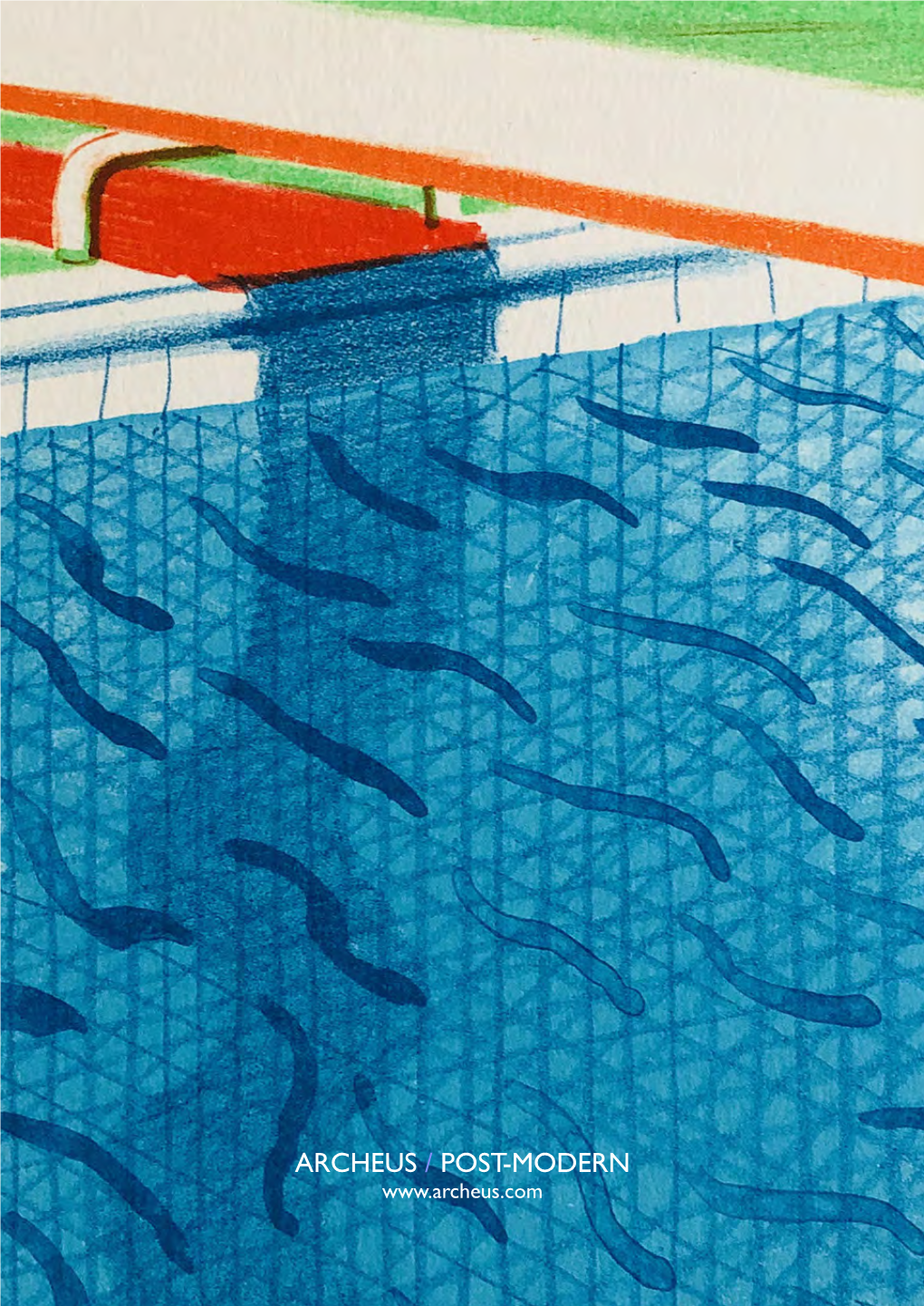 ARCHEUS / POST-MODERN David Hockney, Pool Made with Paper and Blue Ink for Book, from Paper Pools, 1980 ARTIST David Hockney (B.1937)