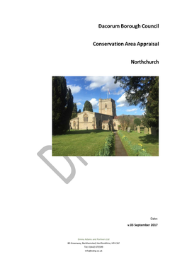Northchurch Conservation Area Appraisal