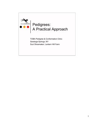 Pedigrees: a Practical Approach