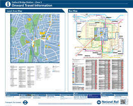 Catford Bridge Station – Zone 3 I Onward Travel Information Local Area Map Bus Map