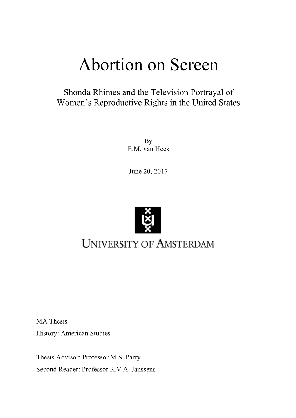 Abortion on Screen