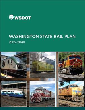 Washington State Rail Plan 2019- 2040