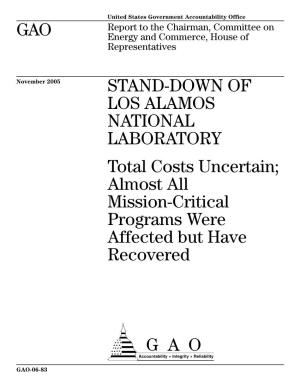 Gao-06-83, Stand-Down of Los
