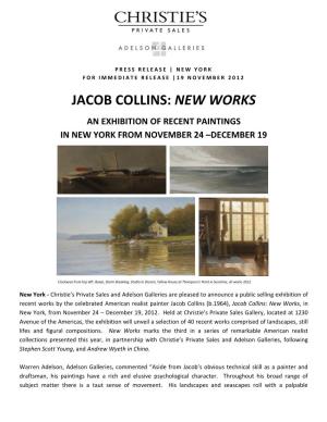 Jacob Collins: New Works