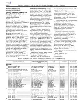 Federal Register / Vol. 60, No. 23 / Friday, February 3, 1995 / Notices