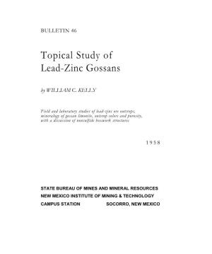 Topical Study of Lead-Zinc Gossans by WILLIAM C