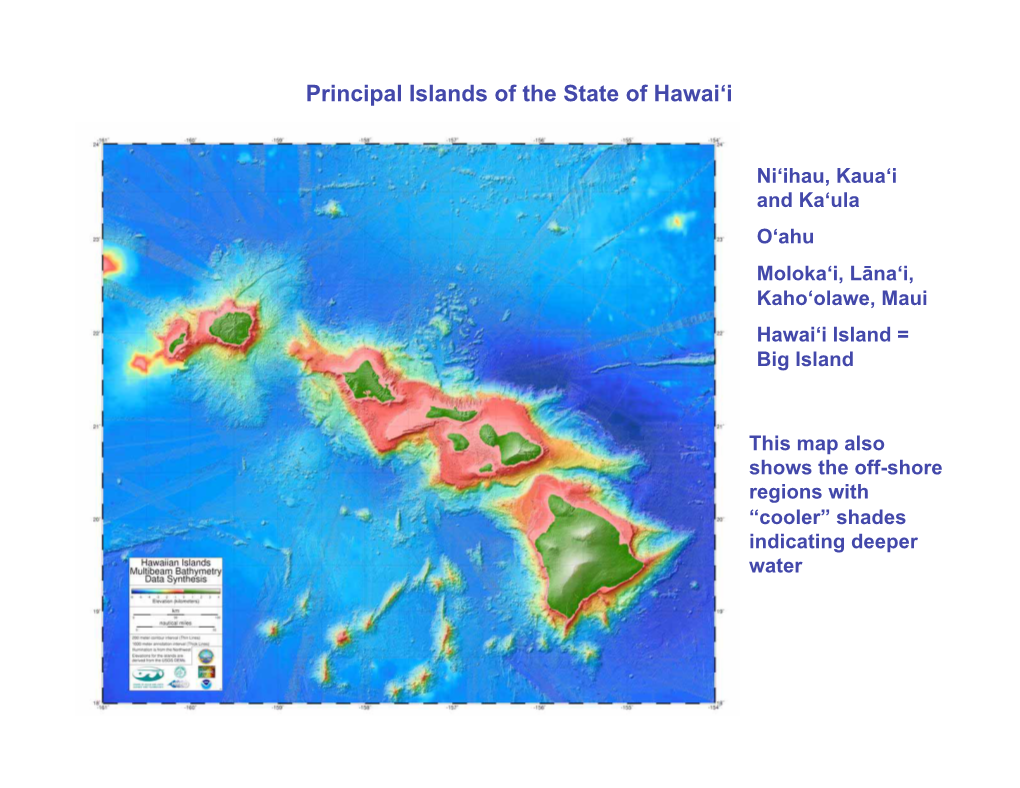 Hawaiian Ridge (WNW- Trending Islands and Atolls) and the Emperor Seamounts (N- Trending Collection of Submaring Mountains (Seamounts)