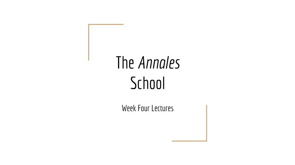 The Annales School