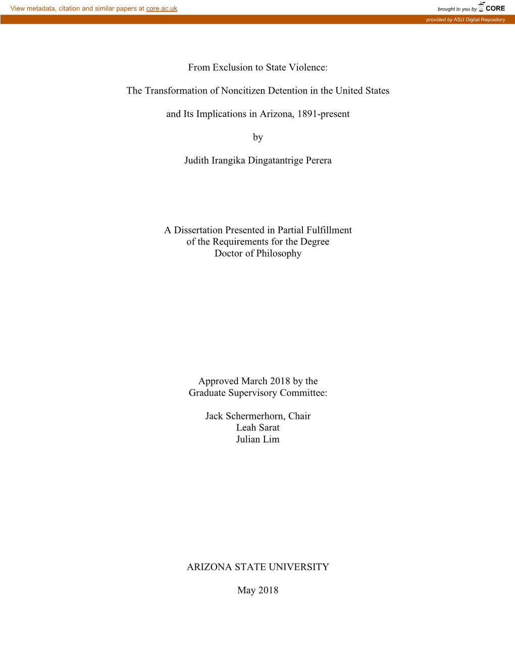 The Transformation of Noncitizen Detention in the United States And