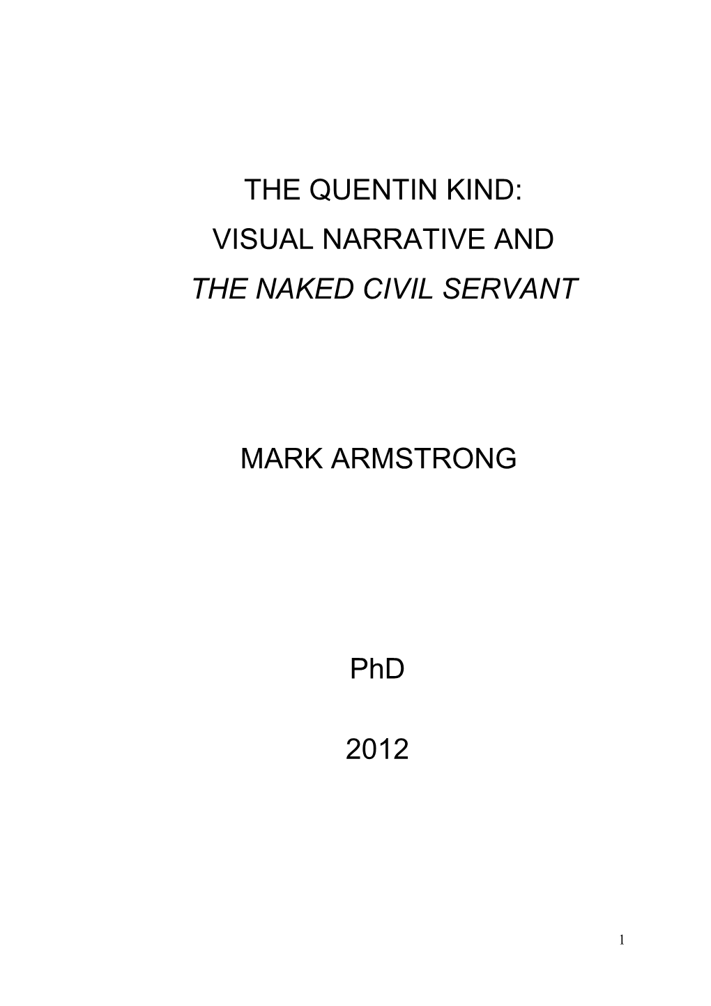 The Naked Civil Servant