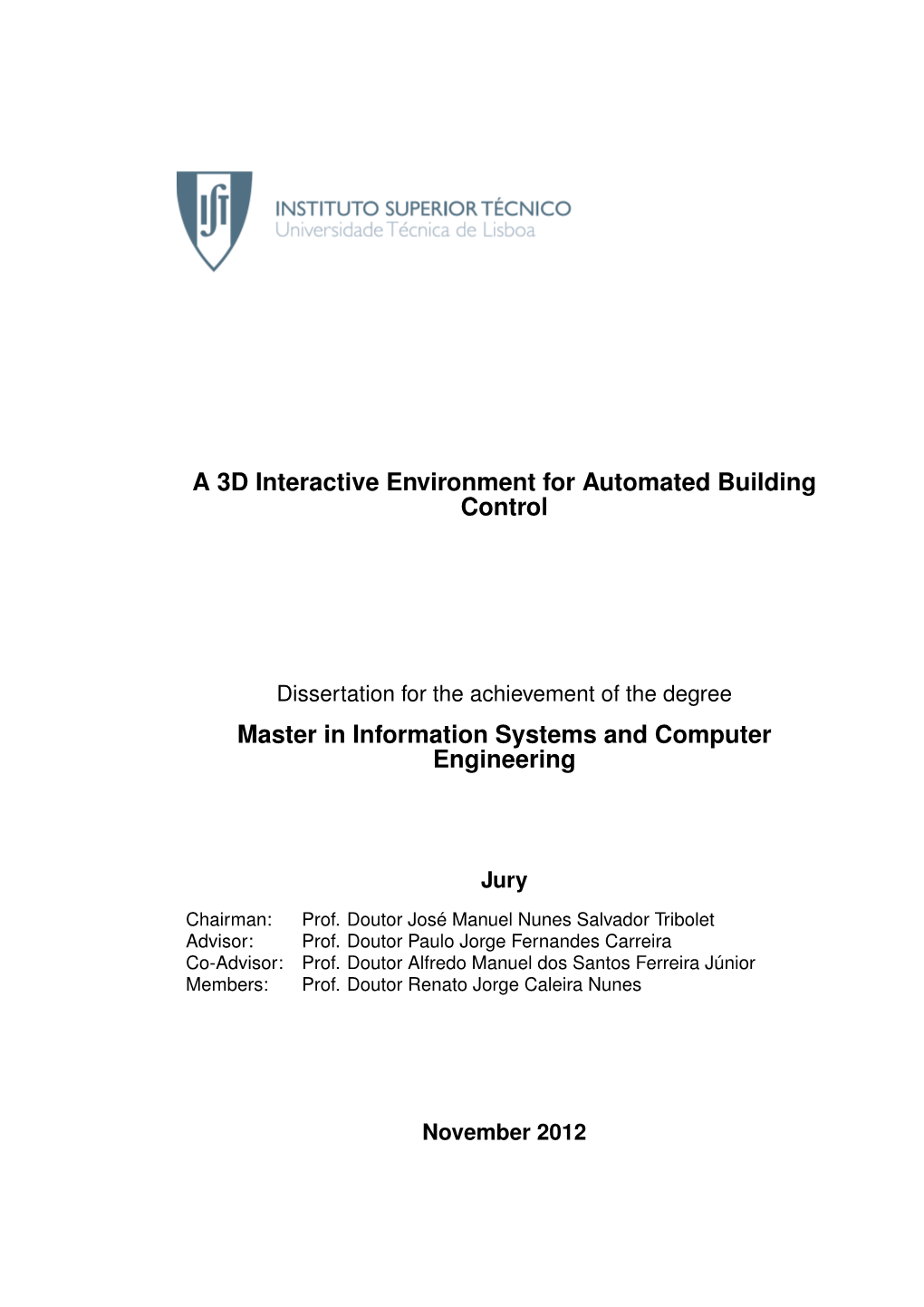 A 3D Interactive Environment for Automated Building Control