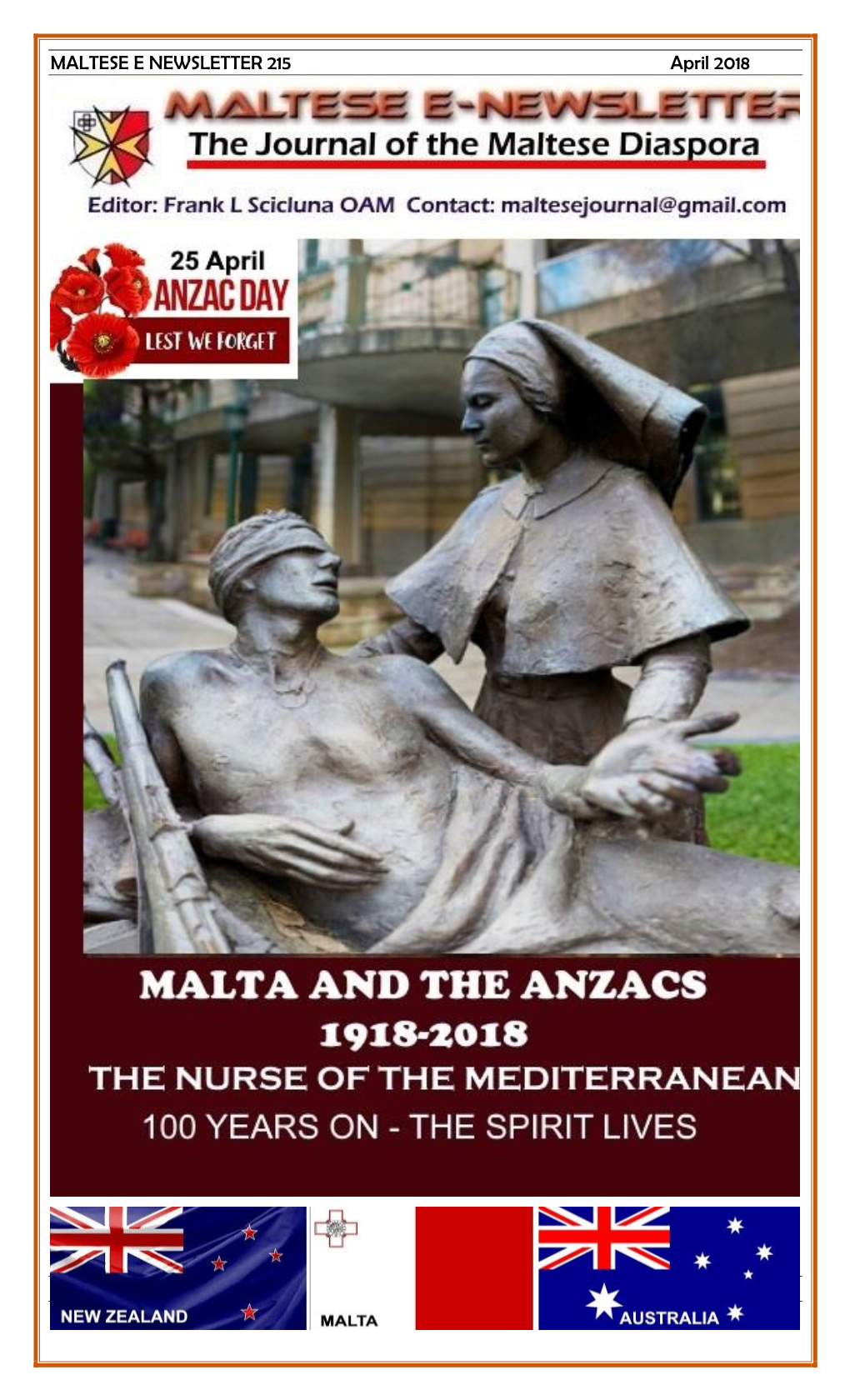 MALTESE E NEWSLETTER 215 April 2018 1