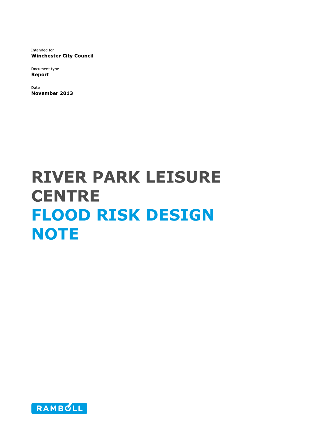 Flood Risk Assessment Nov 2013