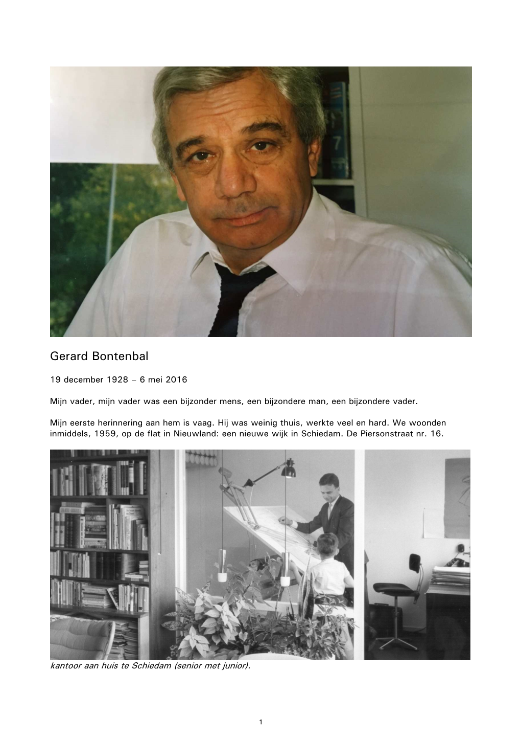 In Memoriam Gerard Bontenbal Website