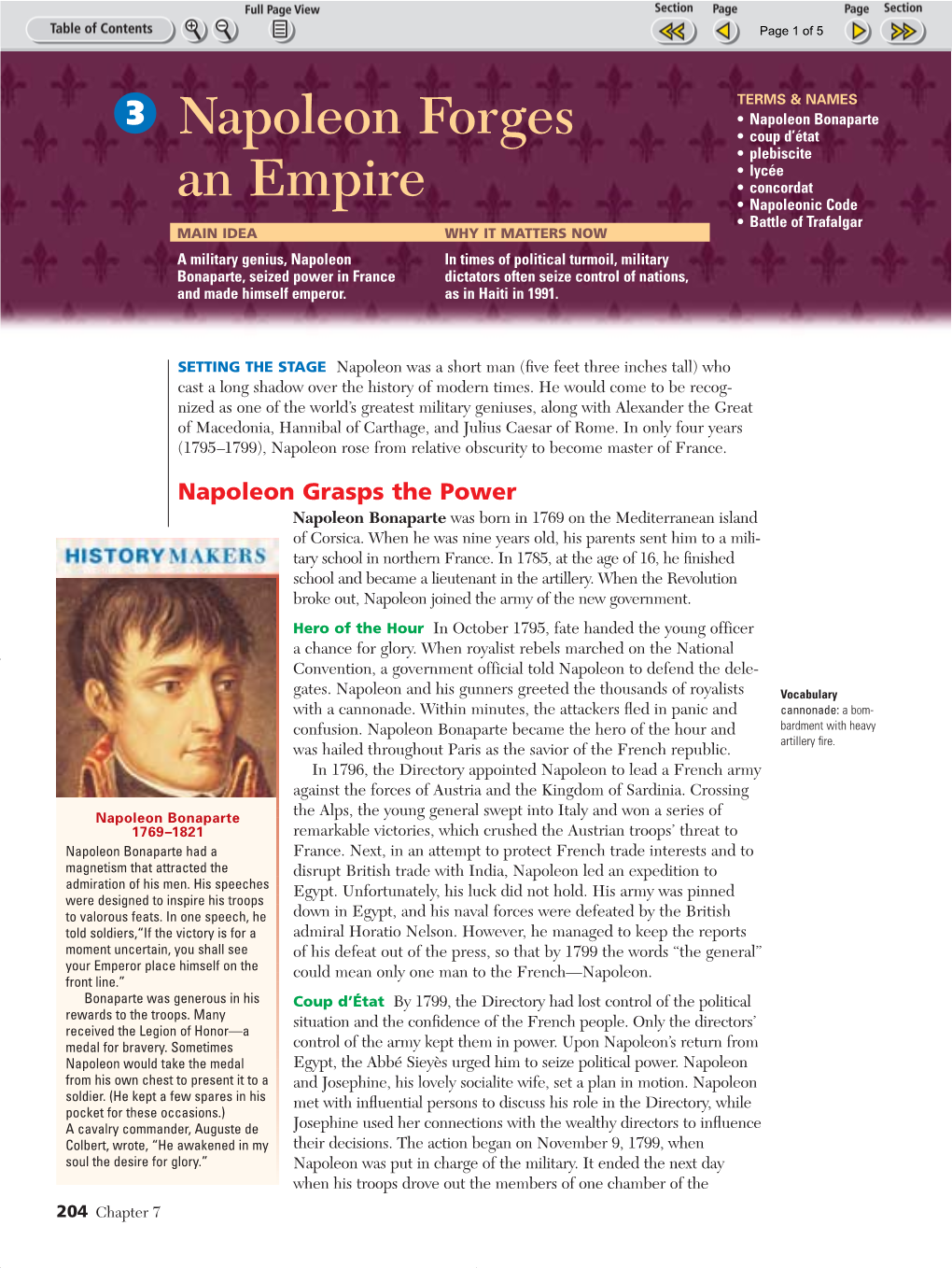 Napoleon Forges an Empire