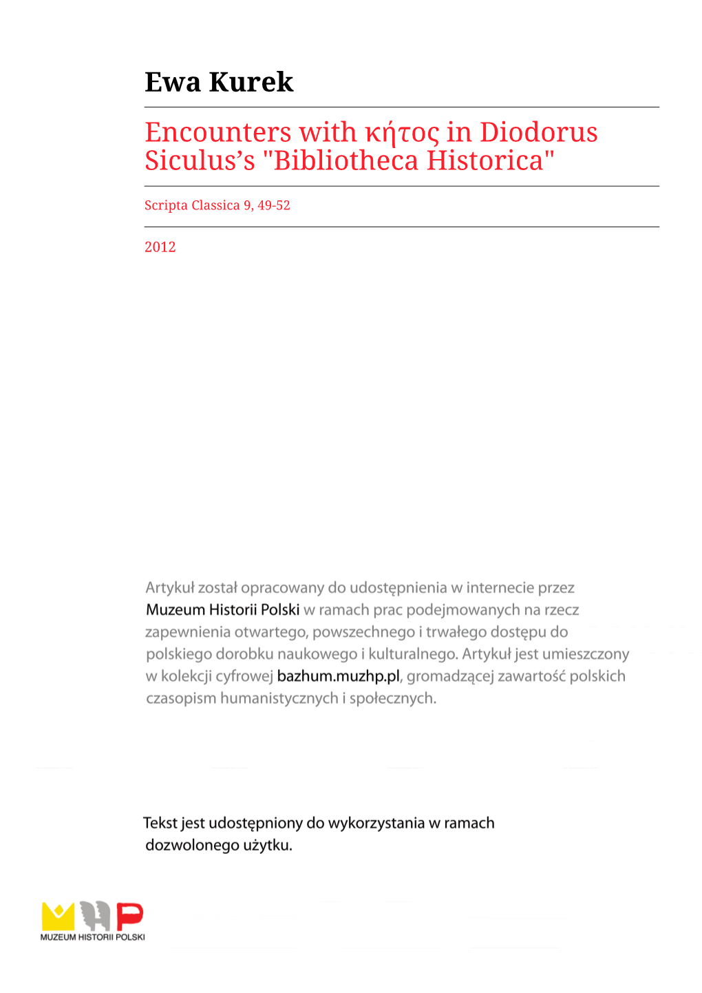 Bibliotheca Historica