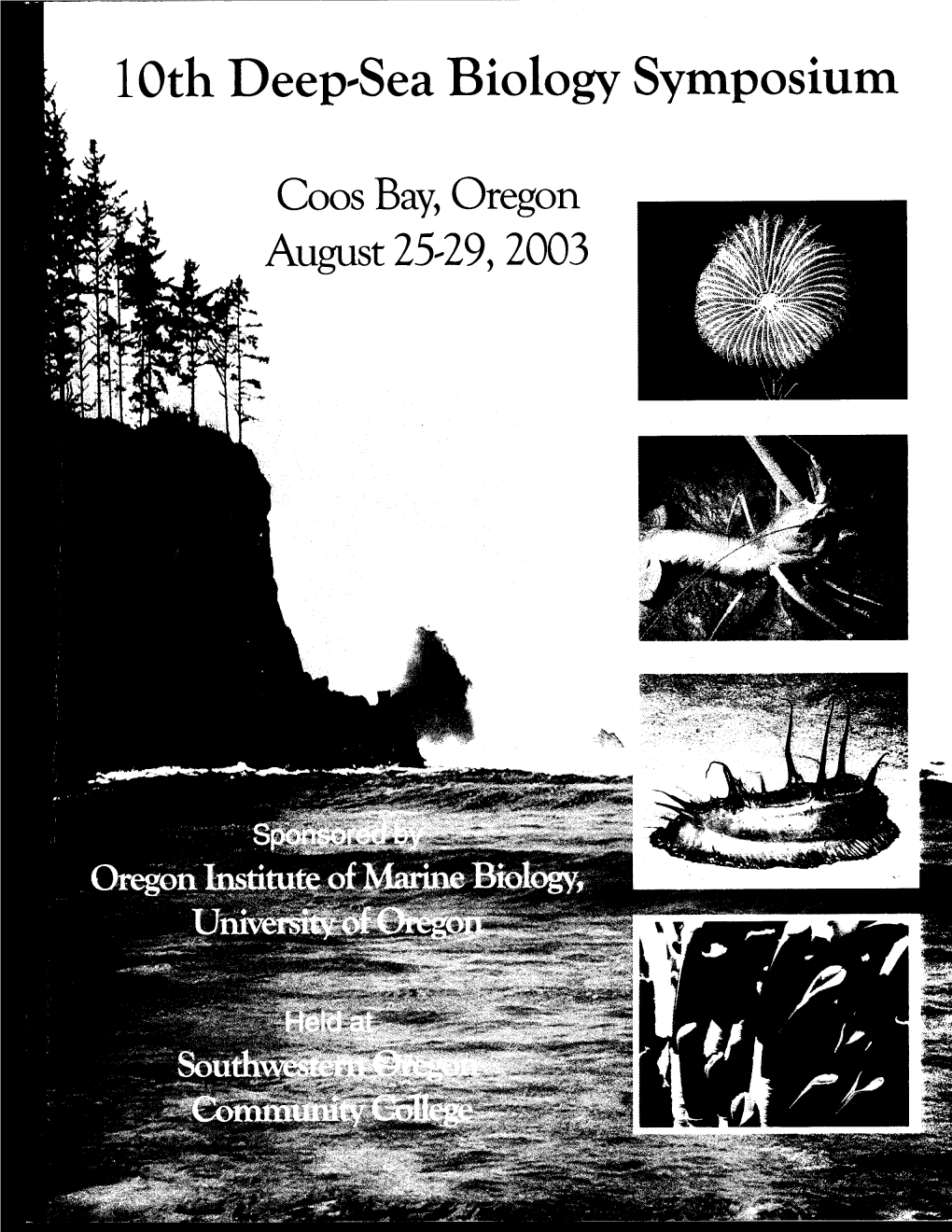 10Th Deep-Sea Biology Symposiu M