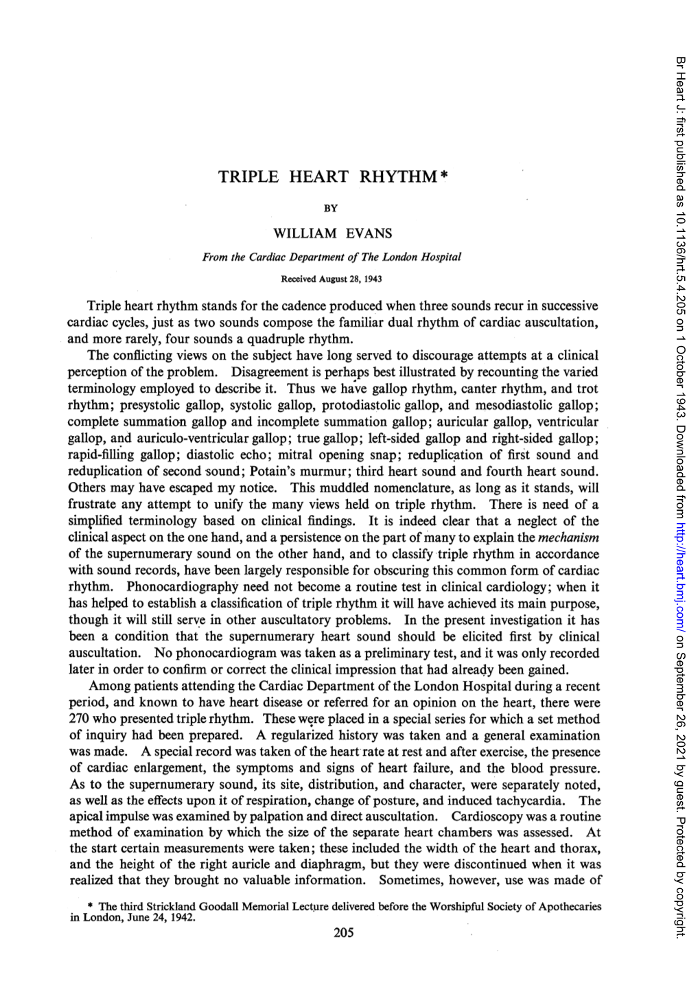 Triple Heart Rhythm*