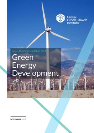 GGGI Technical Guideline No.4 – Green Energy Development