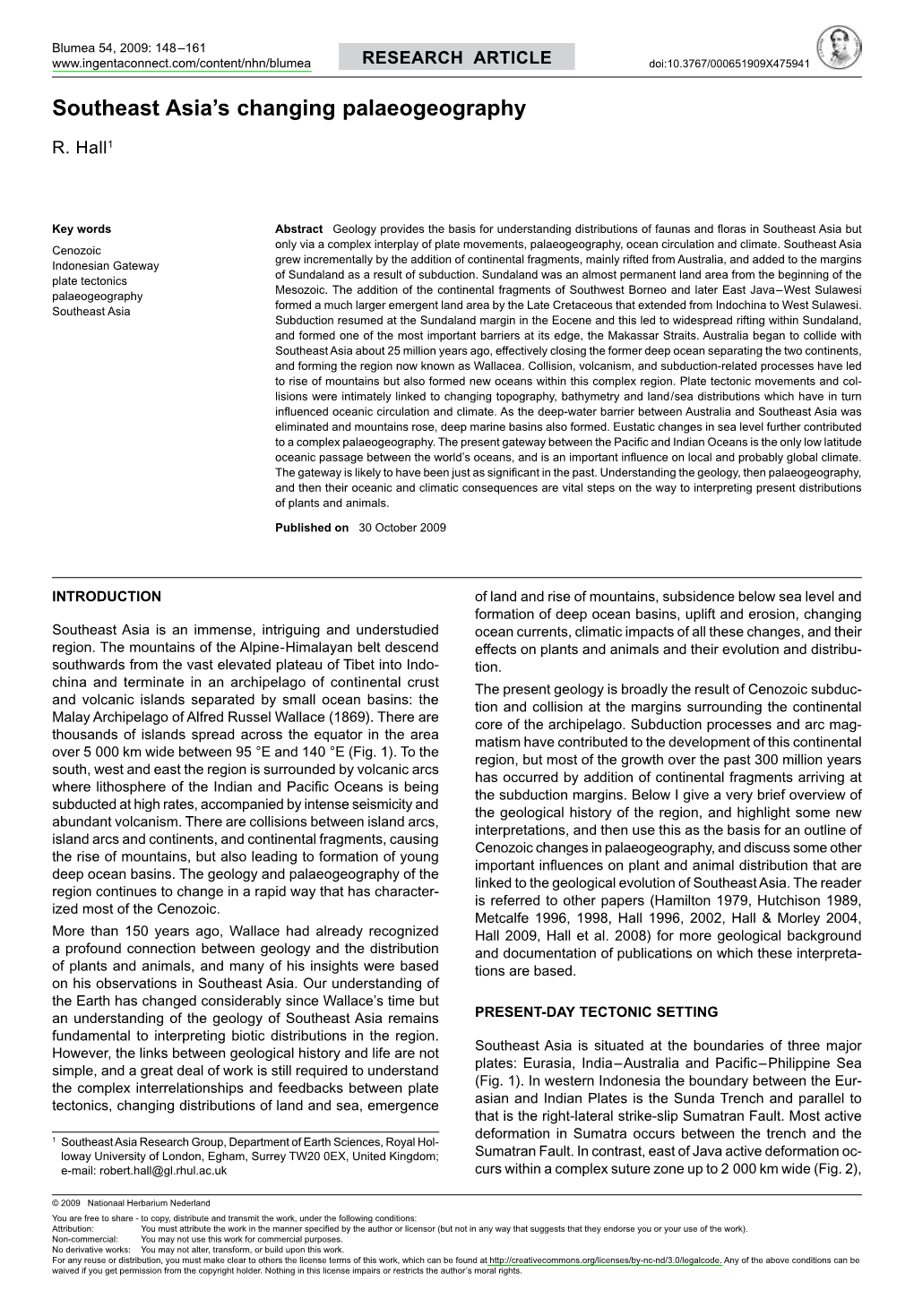 Southeast Asia's Changing Palaeogeography