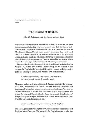 The Origins of Daphnis