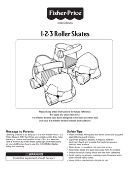 1-2-3 Roller Skates