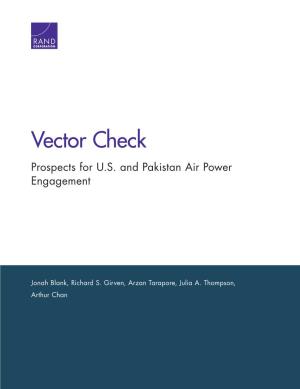 Vector Check: Prospects for U.S. and Pakistan Air Power Engagement