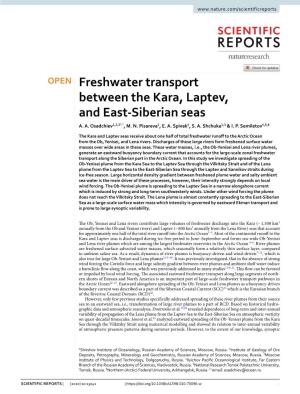 Freshwater Transport Between the Kara, Laptev, and East-Siberian Seas (Fig