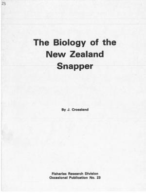 The Biology of the New Zealand Snapper