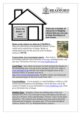 Tracing the History of Your House