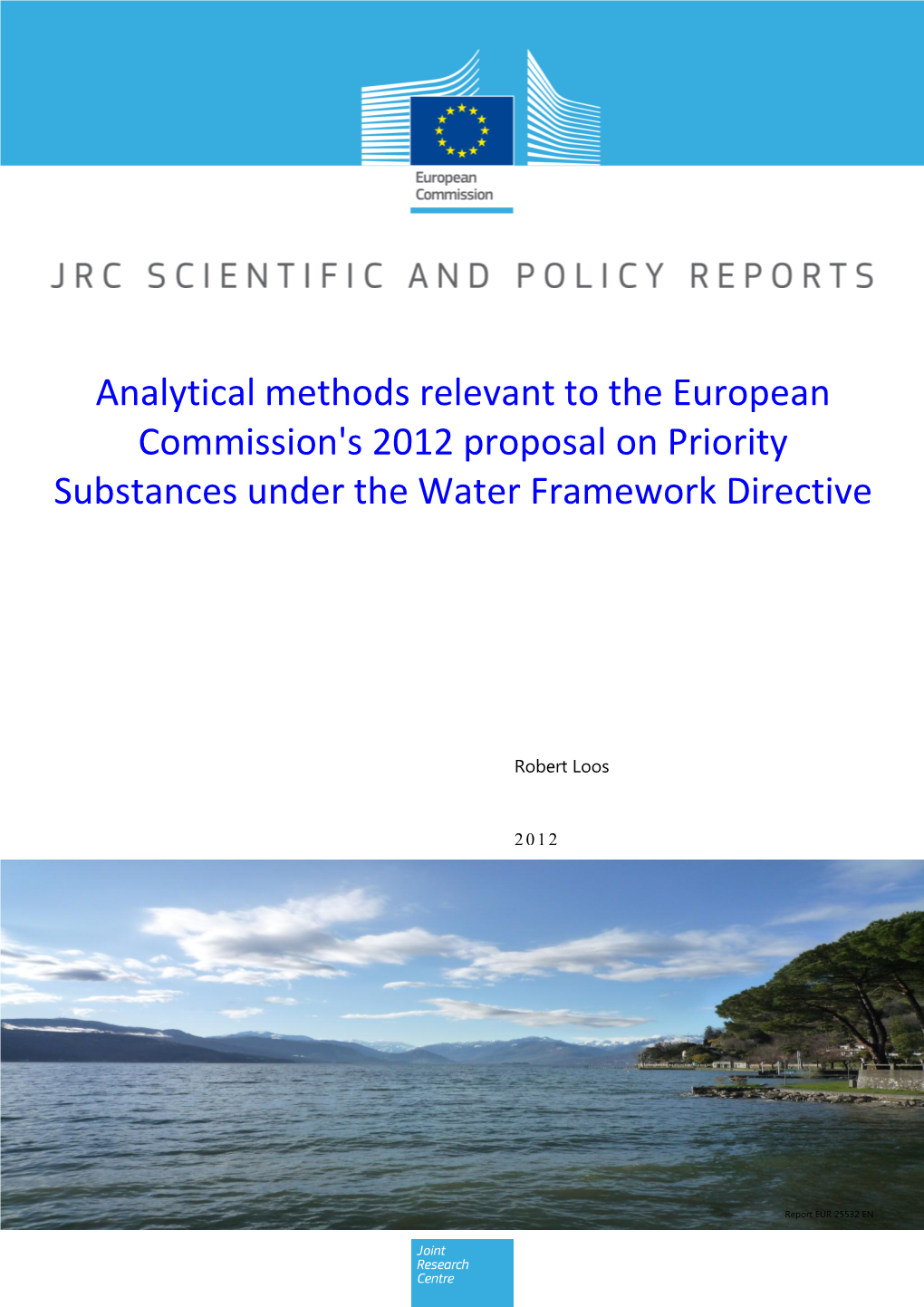 Analytical Methods Relevant to the European Commission's 2012 Proposal on Priority Substances Under the Water Framework Directive
