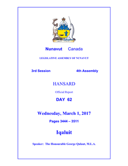 Nunavut Hansard 3444