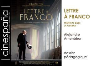 LETTRE À FRANCO MIENTRAS DURE LA GUERRA Toulouse | Cinespagnol.Com Alejandro Amenábar