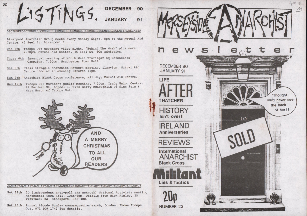 Merseyside Anarchist Newsletter #23 (1991)