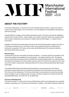 About the Factory