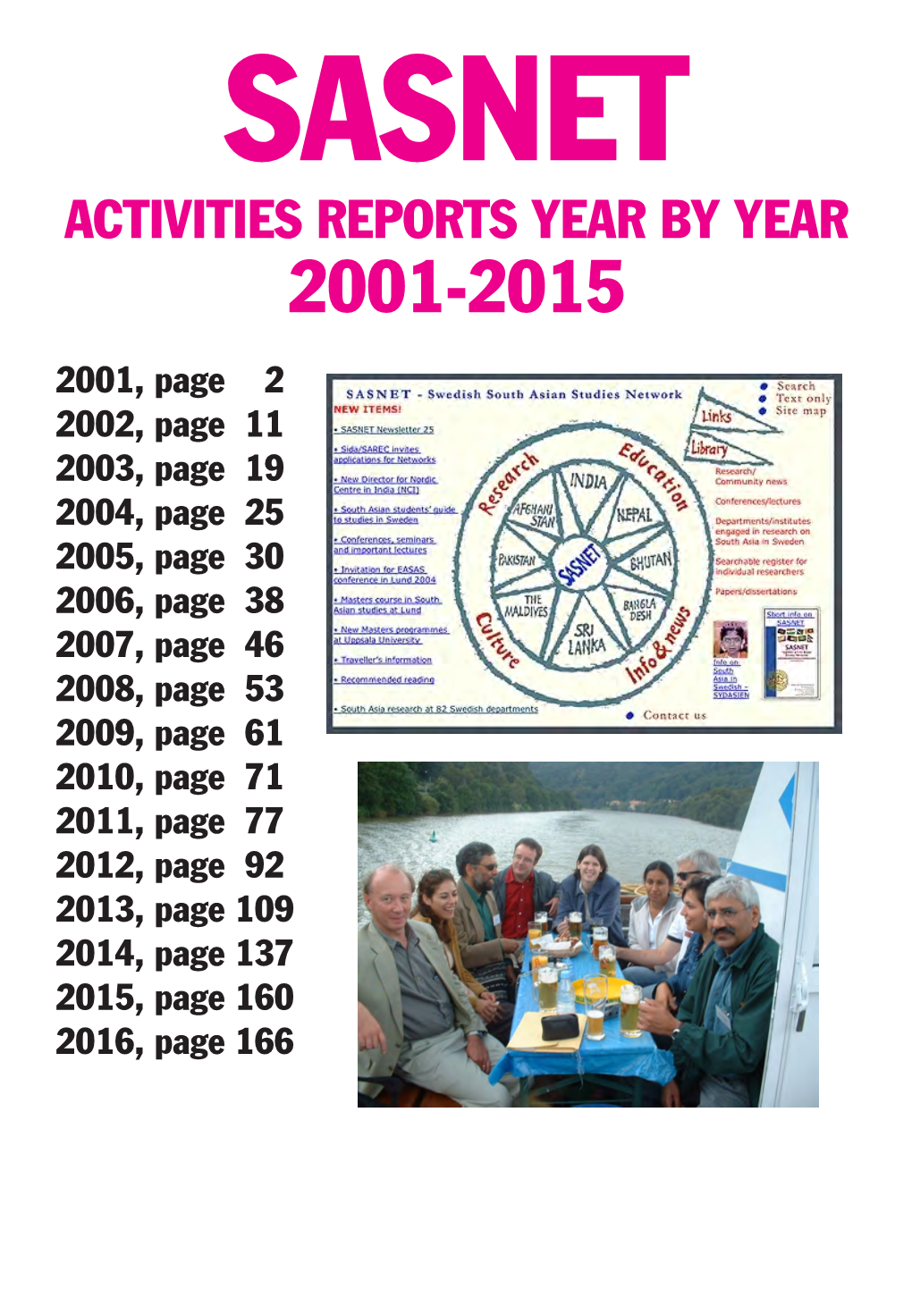 Activities Reports Year by Year 2001-2015