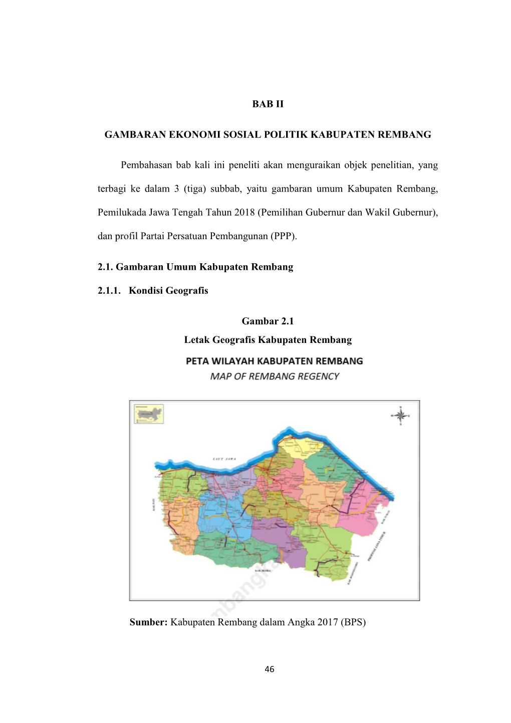 Sumber: Kabupaten Rembang Dalam Angka 2017 (BPS) BAB II