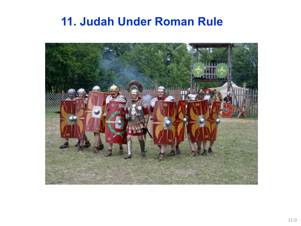 11. Judah Under Roman Rule