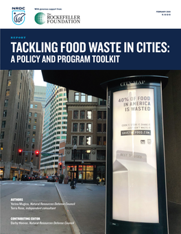 Tackling Food Waste in Cities: a Policy and Program Toolkit