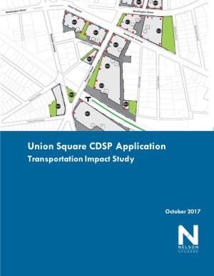 Union Square CDSP Application