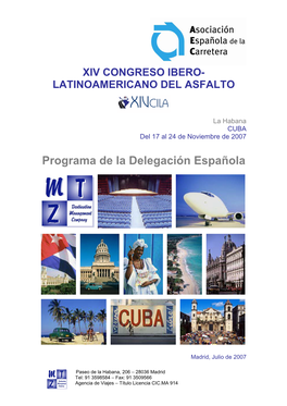 Programa De La Delegación Española