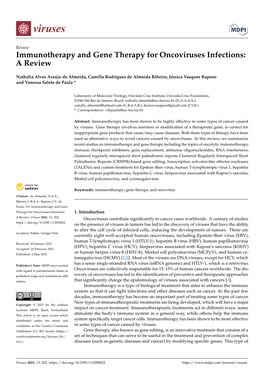 Immunotherapy and Gene Therapy for Oncoviruses Infections: a Review