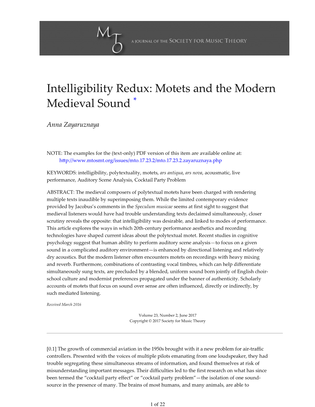 MTO 23.2: Zayaruznaya, Intelligibility Redux